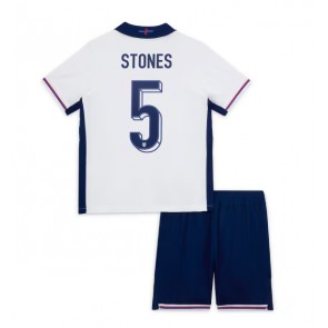 Anglie John Stones #5 Dětské Domácí dres komplet ME 2024 Krátký Rukáv (+ trenýrky)